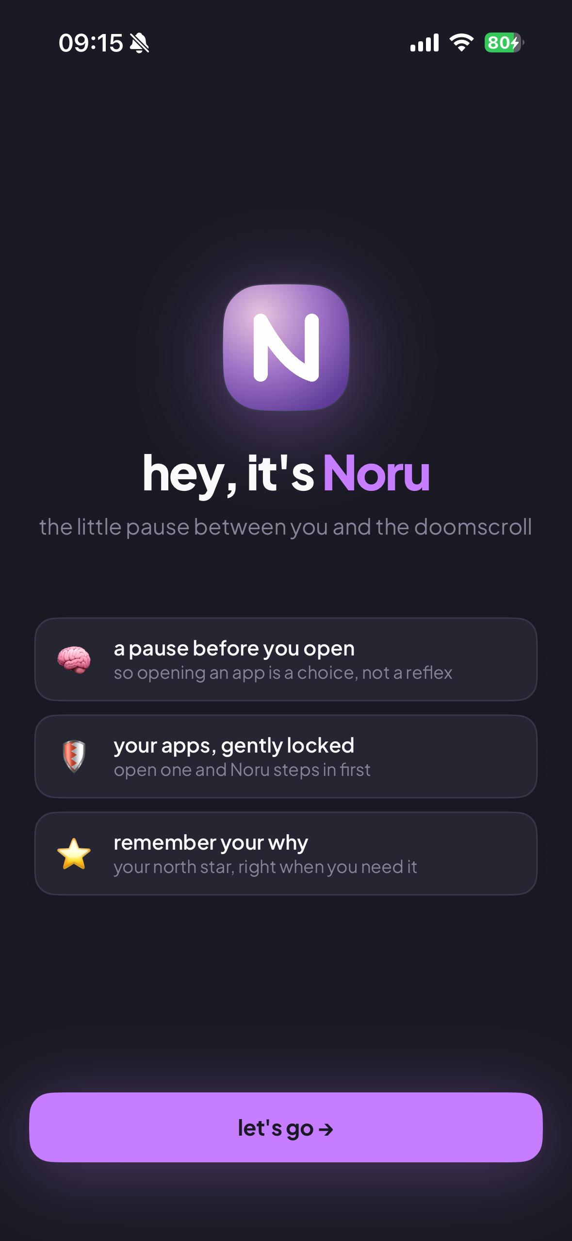 Noru App Screenshot